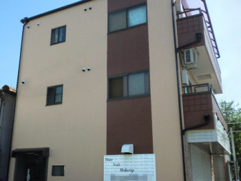 神戸市長田区アパート　外部塗装リフォーム事例