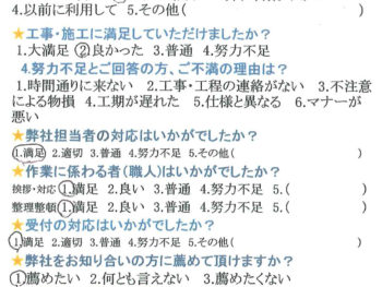 知人の紹介で、カーペット貼替工事